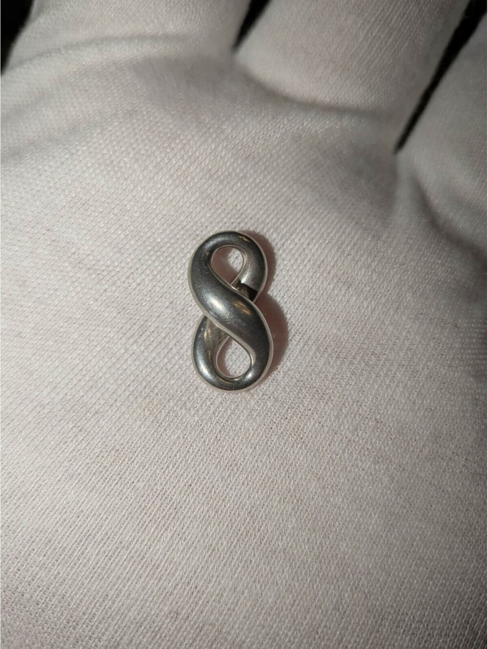 Tiffany and Co Sterling Silver Figure Eight 8 Infinity Pendant Charm Only 925